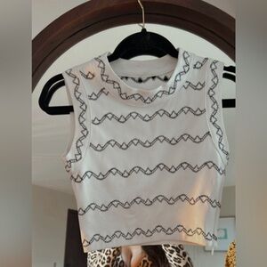 ALAIA White crop top size 36